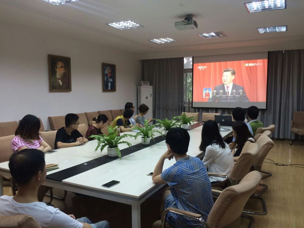 【两学一做】060net永利组织观看建党95周年庆祝大会